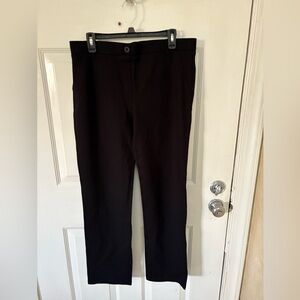 Betabrand Black Dress Pants Classic Straight-Leg